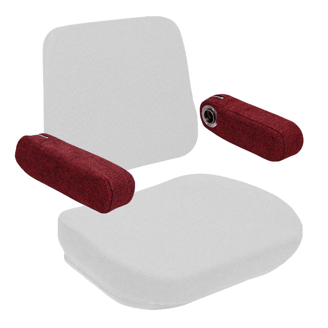 Armrest Cushion Set for Case / Duetz / IH, Massey / White / Versatile