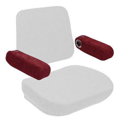 Armrest Cushion Set for Case / Duetz / IH, Massey / White / Versatile