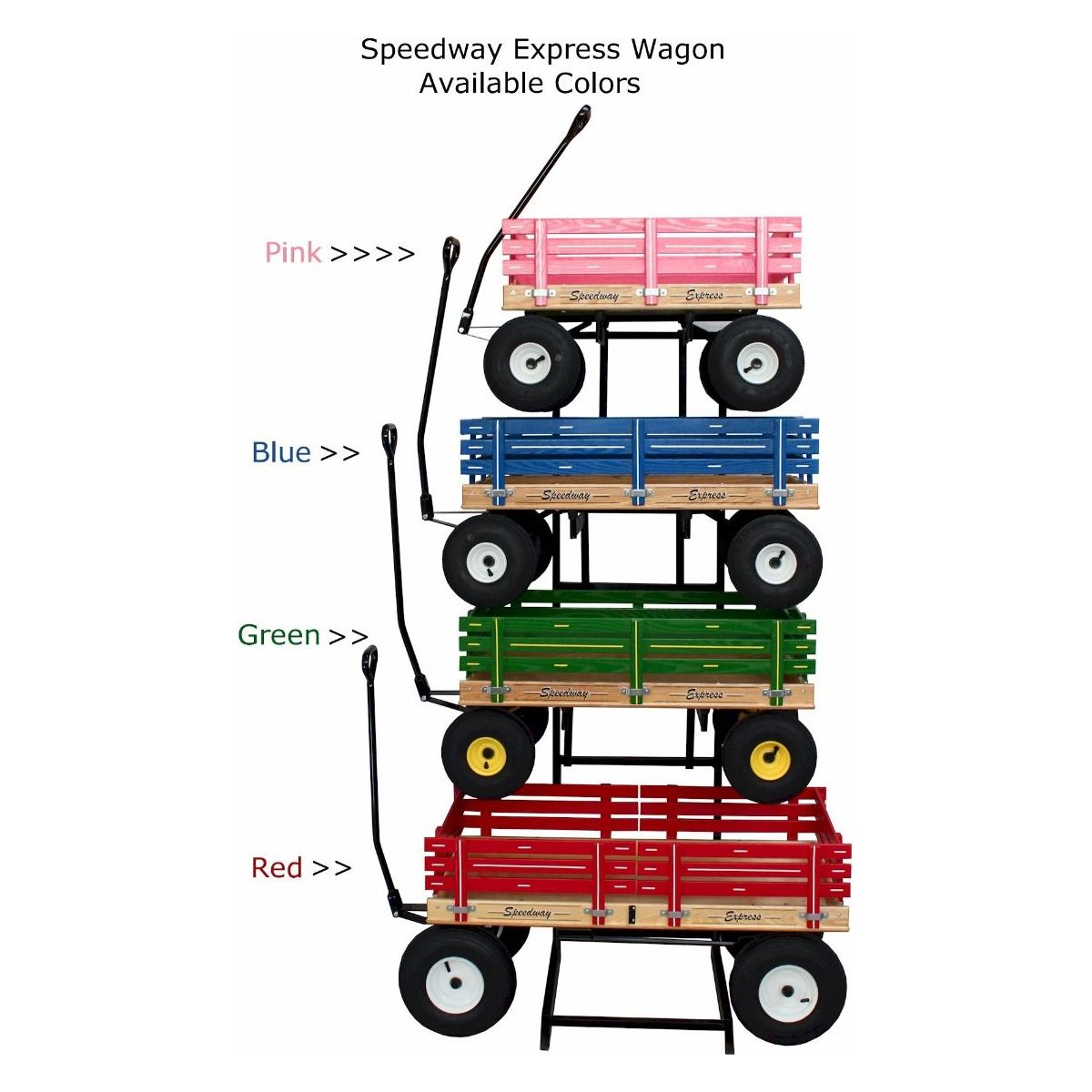 24″ x 40″ (Red) 800 Speedway Express HD Wagon w/ Side Racks 1200 #