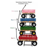 24″ x 48″ (Blue) 620 Speedway Express POLY Garden Wagon w/ Brakes 1200 #
