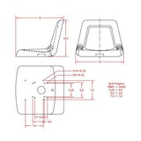 Compact Lawn Garden Mower Loader Tractor Seat