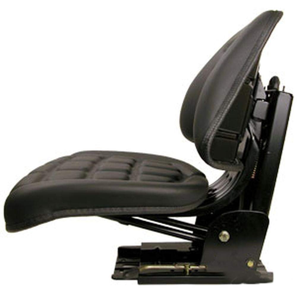 Heavy Duty Farm Tractor Seat w/ Suspension & Trapezoidal Backrest
