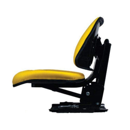 Heavy Duty Farm Tractor Seat w/ Suspension & Trapezoidal Backrest