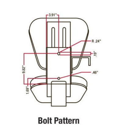 Loader Tractor Seat Assembly w/ Suspension