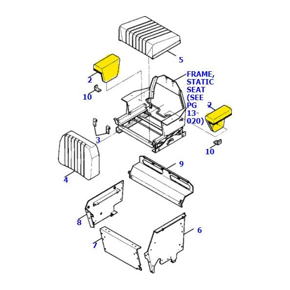 Crawler Seat Cushion Set For Dresser / International