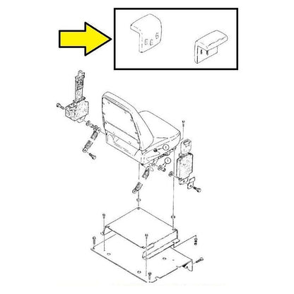 Crawler Seat Cushion Arm Rest Set For Case