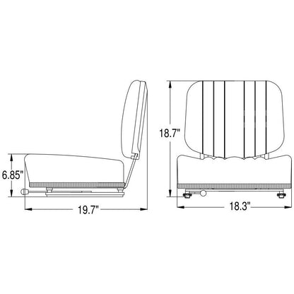 Fork Lift / Truck Compact  Tractor Seat