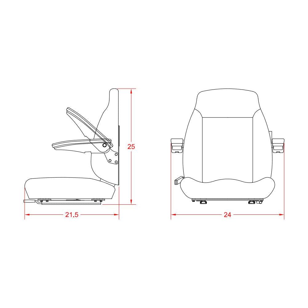 Tractor Fork Lift Loader Zero Turn Lawn Mower Seat