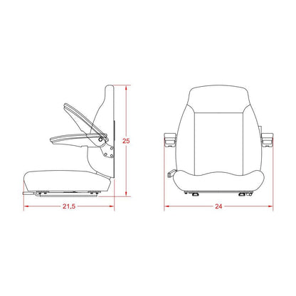 Tractor Fork Lift Loader Zero Turn Lawn Mower Seat