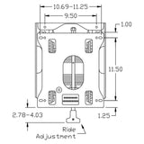Tractor Seat Ultra Low Mechanical Suspension