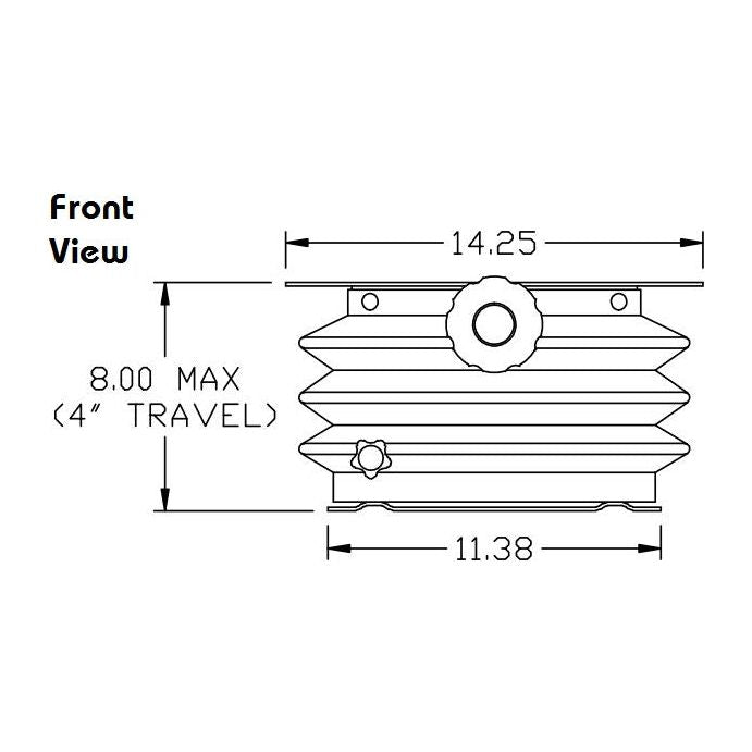 Tractor Seat Narrow Mechanical Suspension for Pilot