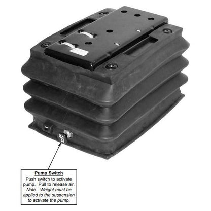 12v Narrow Tractor Seat Air Suspension for Pilot