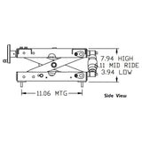 Tractor Seat Heavy Duty Mechanical Suspension