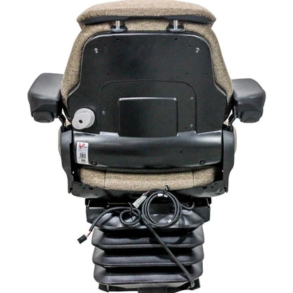 12v Tractor Seat for John Deere 6R Command Arm w/ Air Suspension