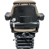 12v Tractor Seat for John Deere 6R Command Arm w/ Air Suspension