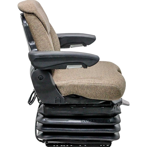 12v Tractor Seat for John Deere 6R Command Arm w/ Air Suspension