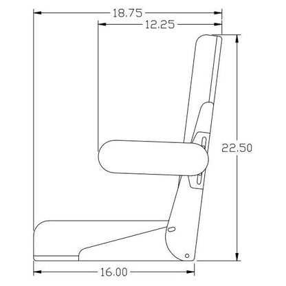 Comfort Classic Vinyl Tractor Seat Assembly for John Deere