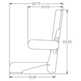 Comfort Classic Vinyl Tractor Seat Assembly for John Deere