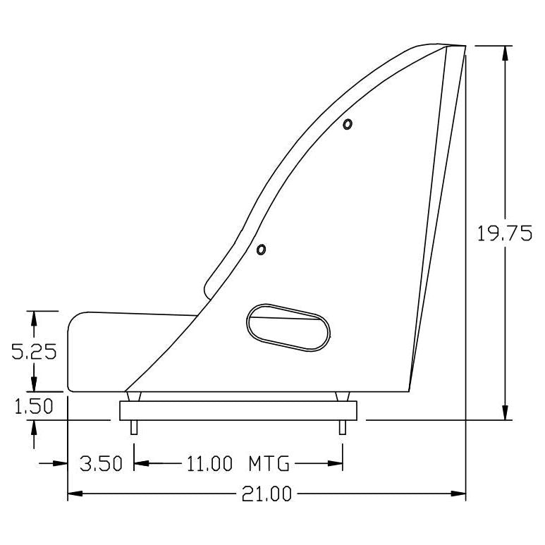 Logger / Skidder / Scraper / Crawler / Loader Barrel Seat