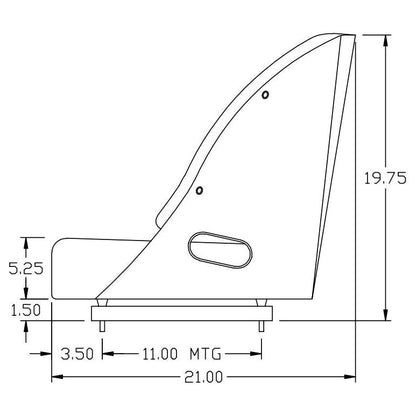Logger / Skidder / Scraper / Crawler / Loader Barrel Seat