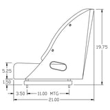 Logger / Skidder / Scraper / Crawler / Loader Barrel Seat Assembly