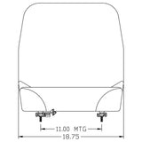 High Back Tractor Seat for Fork Lifts, Zero Turn Mowers