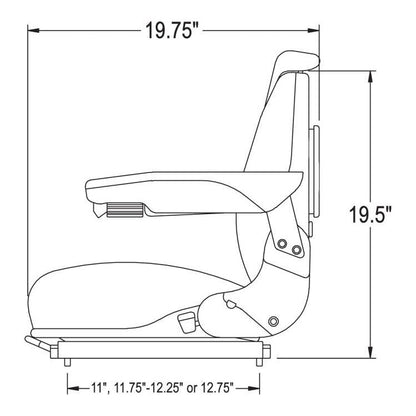Seat Assembly for Tractor / Loader / Feller
