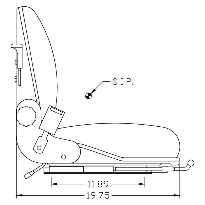 Back Suspension Fork Lift Seat by Pilot