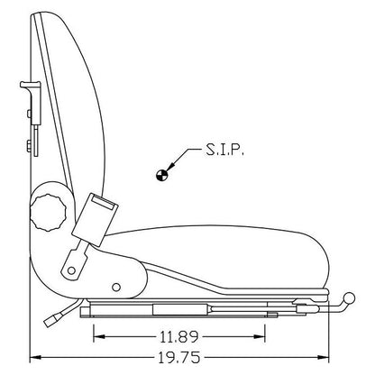 Back Suspension Fork Lift Seat by Pilot