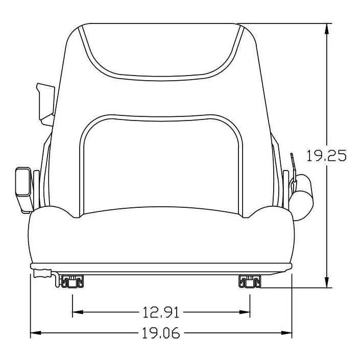 Back Suspension Fork Lift Seat by Pilot