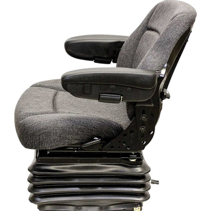 12v Heavy Duty Excavator / Dump Truck Seat w/ Air Suspension