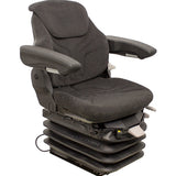 12v Heavy Duty Tractor Excavator Backhoe Loader Seat w/ Air Suspension