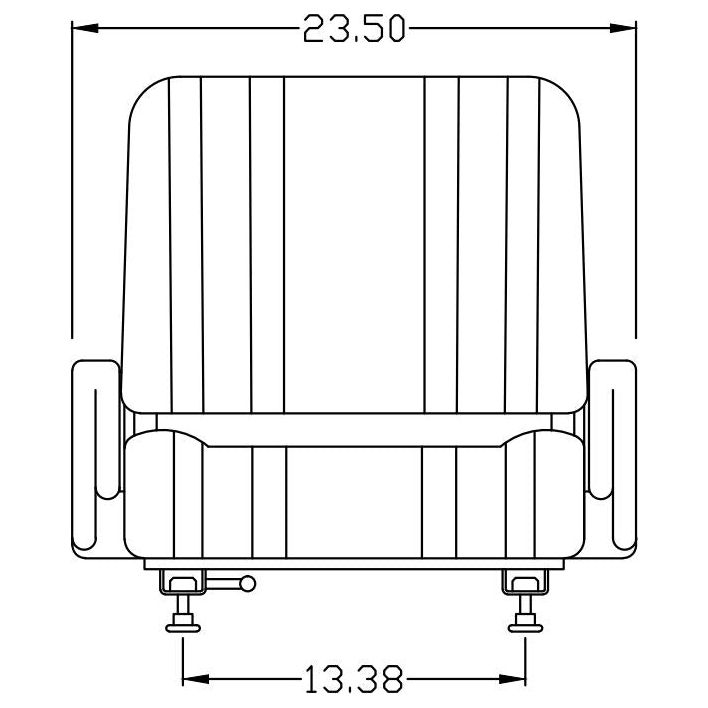 Mid Back Fork Lift / Petti Bone Seat w/ Hip Restraints