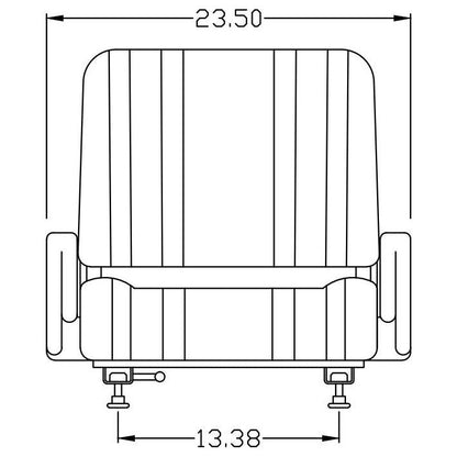 Mid Back Fork Lift / Petti Bone Seat w/ Hip Restraints