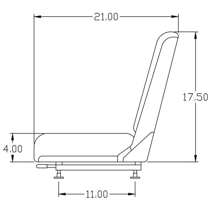 Tractor Seat for Lifts, Mowers, Cranes