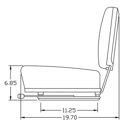 Fork Lift / Truck Compact  Tractor Seat