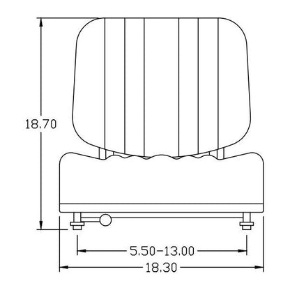 Fork Lift / Truck Compact  Tractor Seat