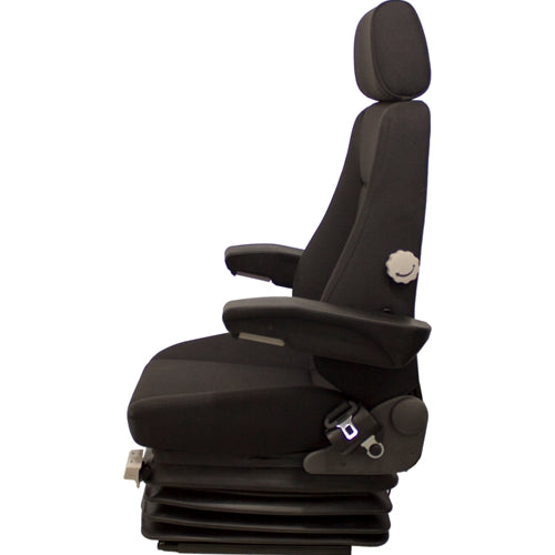 24v Heavy Duty Excavator / Dump Truck / Loader Seat w/ Air Suspension