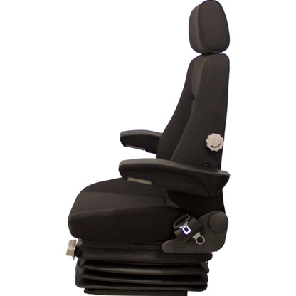 24v Heavy Duty Excavator / Dump Truck / Loader Seat w/ Air Suspension