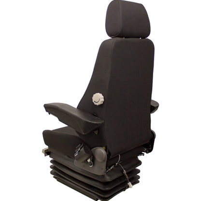 24v Heavy Duty Excavator / Dump Truck / Loader Seat w/ Air Suspension