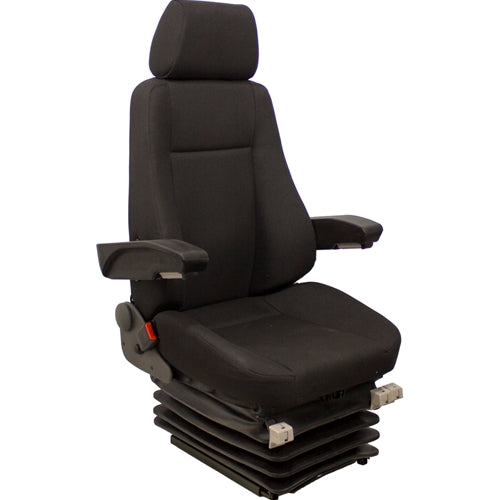24v Heavy Duty Excavator / Dump Truck / Loader Seat w/ Air Suspension