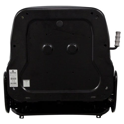 Grammer black excavator seat with integrated backrest suspension and side adjustment handle.