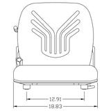 Back Suspension Fork Lift Seat w/ Slide Tracks