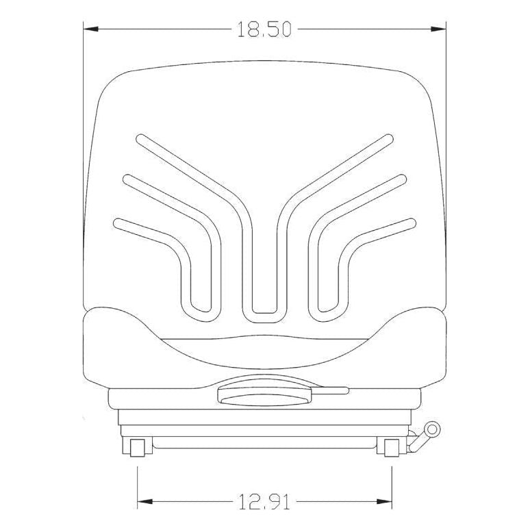 Tractor Seat for Skid Steer, Mowers, Cranes, Rollers, Excavators w/ Suspension