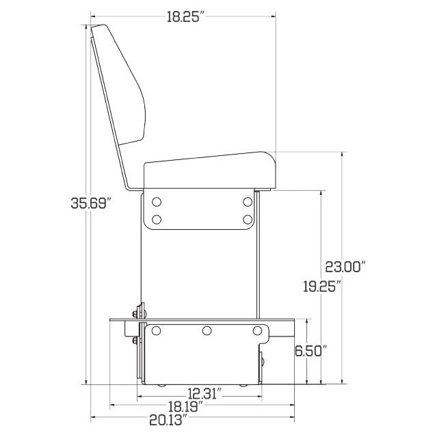 Instructional Side Kick Buddy Seat for John Deere 8000 Series Tractors