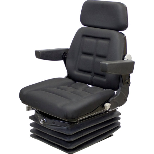 12v High Back Tractor Seat w/ Air Suspension