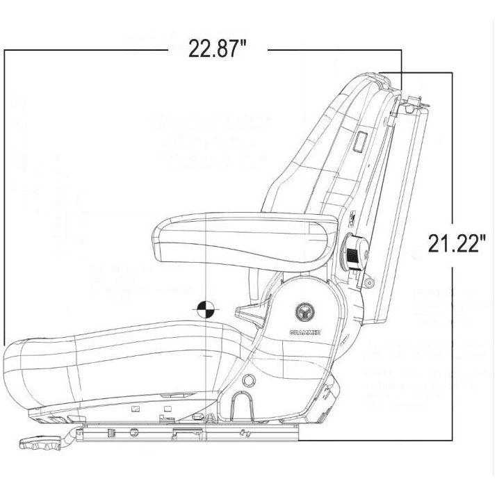 731 Fabric Seat Replacement for Grammer