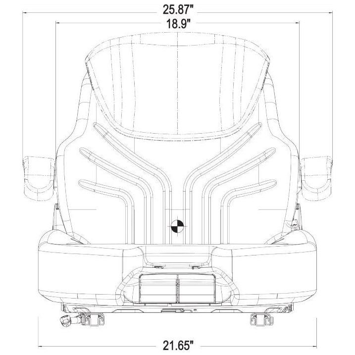 741 Fabric Seat Replacement for Grammer