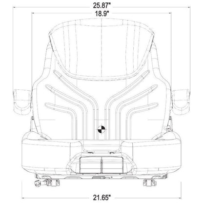 741 Fabric Seat Replacement for Grammer