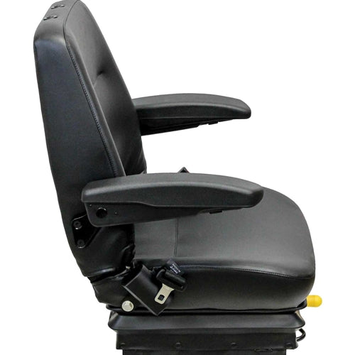 Excavator / Compactor / Loader Seat w/ Mechanical Suspension